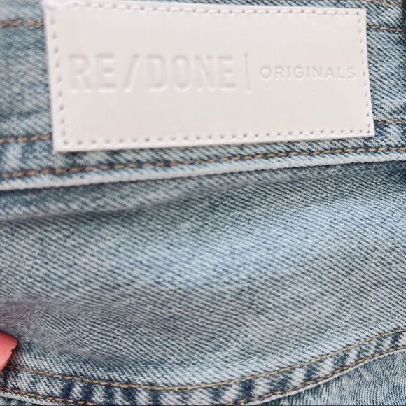 RE/DONE The 70'S Ultra High Rise Cuffed Bell Bottom Jeans size 26” - Picture 9 of 11